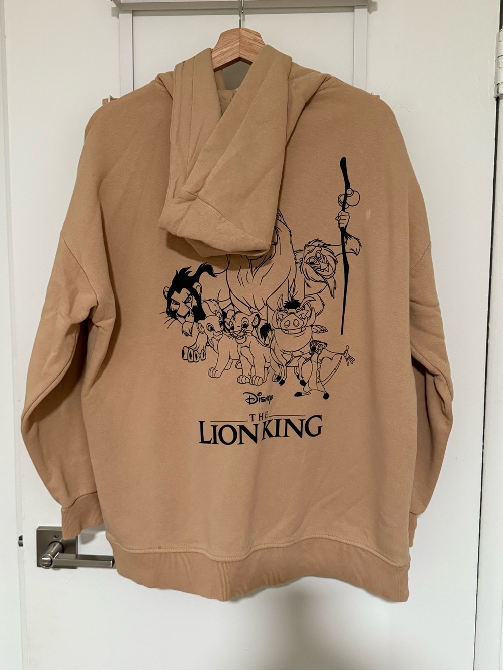 Disney Lion King Hoodie in Tan with Black Logo - Picture 8 of 10